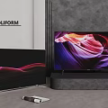 Poliform Modern Ultra Thin TVs With Colorful Display In Contemporary Interior Space