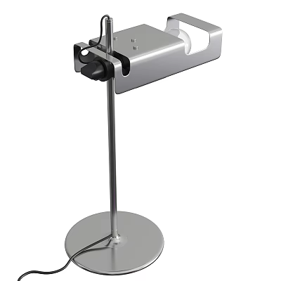 Modern Floor Lamp With Sleek Metal Stand And Stable Round Base Design 3d model