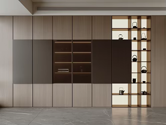 Modern Tea Cabinet 3d model