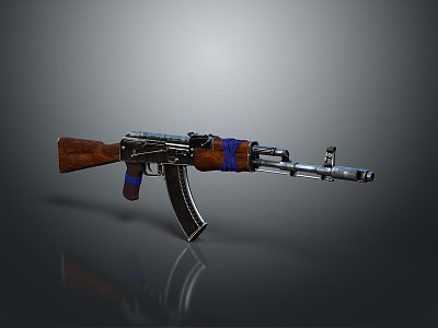 rifle semi-automatic rifle combat rifle campaign rifle 3d model