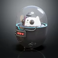 Modern robot cartoon robot toy hand 3d model