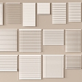 Minimalist venetian blinds Rolling blinds Venetian blinds 3d model