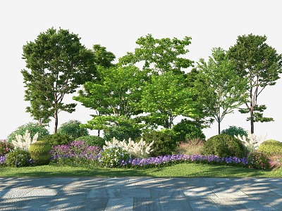 Modern Tree Landscape Plant Combination 3d model