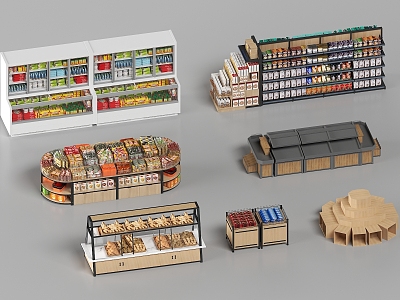 Modern Supermarket Snack House Shelf Supermarket Shelf model