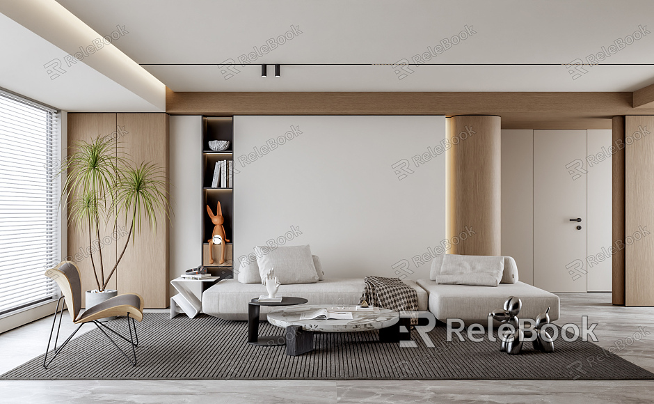 modern living room model