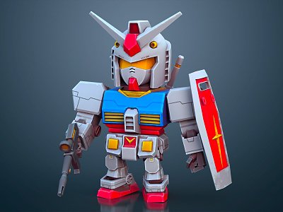 Modern Robot Toy Robot Toy Transformers 3d model