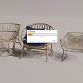 Stylish Rattan Leisure Chairs In Modern Designs With Blue Cushions Various Styles