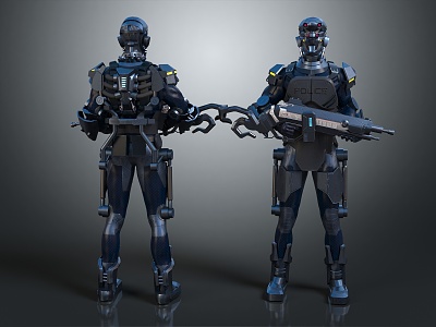 Modern Robot Warrior Robocop 3d model