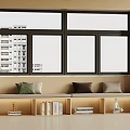 Cozy Modern Bay Window With Cushions Storage Compartments Books And Decorative Items