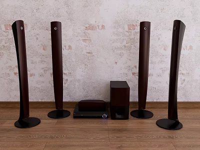Home audio professional audio air release 3d model