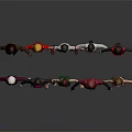 Multiple 3D Character Models With Various Outfits Hairstyles And Diverse Poses