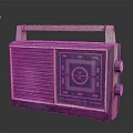 Vintage Radio Retro Electronic Appliance With Wooden Handle Dial And Knobs