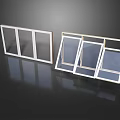 Modern Casement Windows With White Frame And Multiple Glass Panels For Home Use
