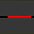 Futuristic Red Lighted Collapsible Baton As Tactical Self Defense Weapon