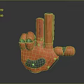 Science Fiction Gloves High-tech Gloves Mechanical Gloves Manipulator Machine Hand Machine Gloves Mecha Gloves 3d model