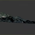 Scenic 3D Mountain Landscape With Green Vegetation And Winding White Paths