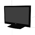 Modern Black Flat Screen Computer Monitor With Sleek Stand And Slim Design Profile