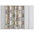 Elegant Modern Wardrobe With Wooden Frame Glass Doors Shelves Hanging Space And Storage Drawers
