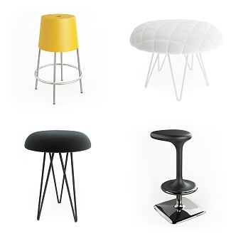 Modern Bar Stool Creative Home Chair Stool 3d model