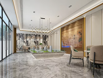 Modern Sales Office 3d model