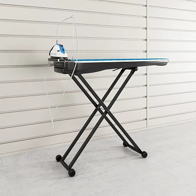 Modern Ironing Board Electric Iron 3d model