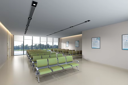 Public Area Waiting Area Waiting Area Queuing Area Leisure Area Public Seat Ring Chair 3d model
