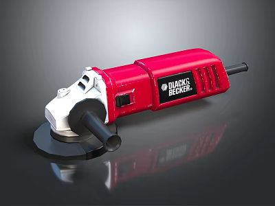 modern cutting machine low angle polygon grinder angle grinder 3d model