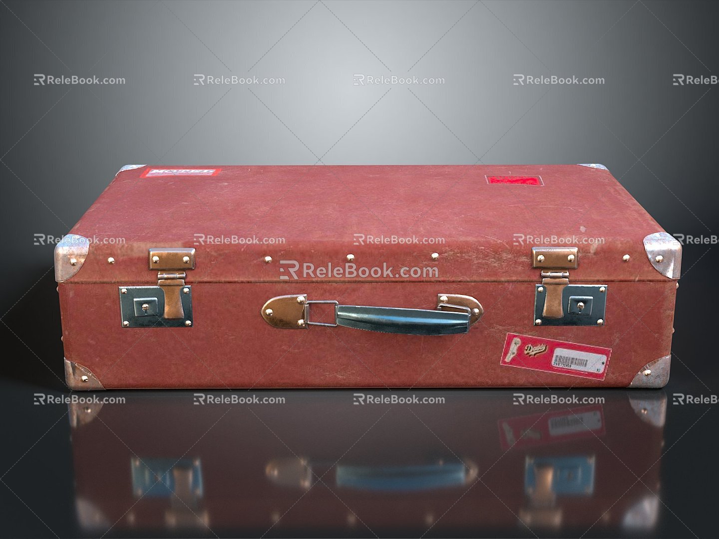 Boxes, Bags, Leather Boxes, Leather Boxes and Containers Realistic 3d model