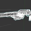 Futuristic Weapon Design With Metallic Structure And Modern Mechanical Features 3d model
