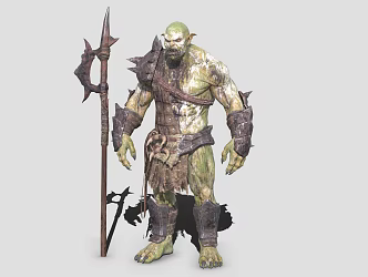 Orc Spear Soldier Orc 3d model
