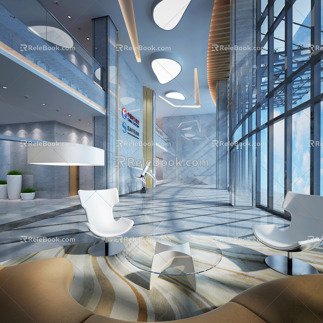 Hyundai Lobby Airline Lobby 3d model