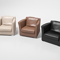 Office Sofa Casual Sofa Single Sofa 3d model