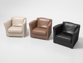 Office Sofa Casual Sofa Single Sofa 3d model