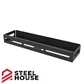 Black Steel Wall Mounted Shelf for Daily Laundry Supplies Storage