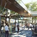 Modern Industrial Factory Building Design With Glass Facade Greenery And Open Areas