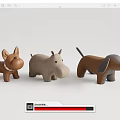Cute Animal Shaped Children's Chairs with Dog Hippo Badger Pig Elephant Zebra Designs