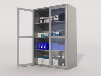 Medical Storage Cabinet 3d model