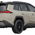 Beige SUV With Black Roof And Black Wheels Modern Exterior Design