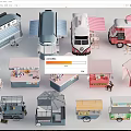 Diverse Mobile Utility Vehicles for Street Food Vending and Snacks