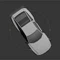 White Sporty Two Door Car With Rear Spoiler And Sleek 3D Model Design