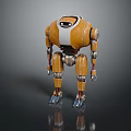 Modern robot biped robot humanoid robot assistant 3d model