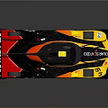 Red Black Yellow Cooper Tires 49 Sports Prototype Race Car