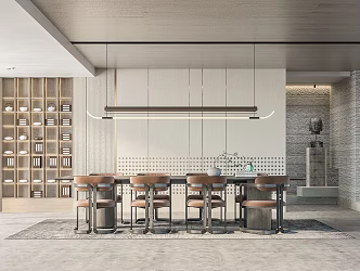 New Chinese Restaurant Tea Room 3d model