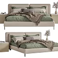 Modern Double Bed 3d model