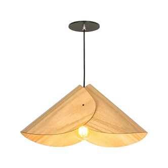 Nordic Restaurant Chandelier Wood Grain Color Bedroom Chandelier Antique Japanese Style Chandelier Vintage Dining Table Island Chandelier 3d model