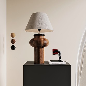 Quiet Table Lamp Log 3d model