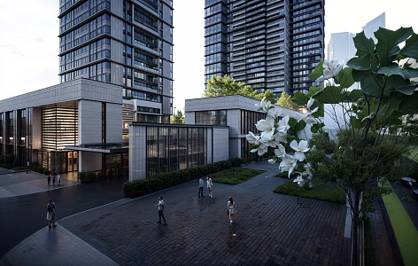 Luxury Apartment Overseas Chinese Town Shenzhen 3d model