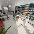 Modern Digital Store Interior With Electronics Display Shelves Phones Computers And Accessories