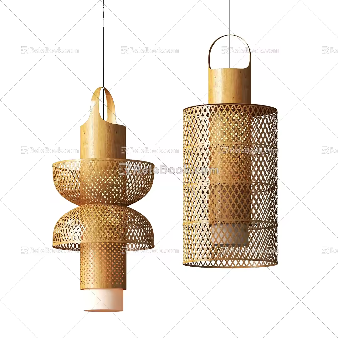 Wind chandelier 3d model
