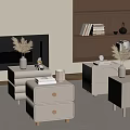 Bedside table 3d model